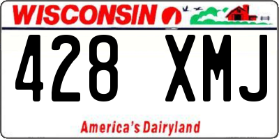 WI license plate 428XMJ