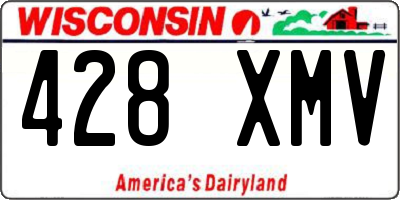 WI license plate 428XMV