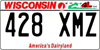 WI license plate 428XMZ