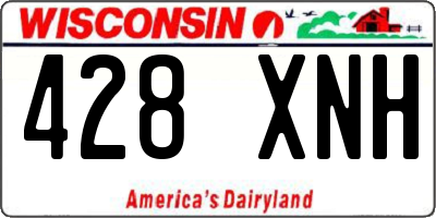 WI license plate 428XNH