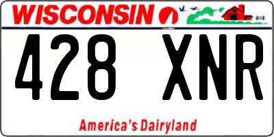 WI license plate 428XNR