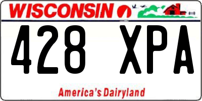 WI license plate 428XPA