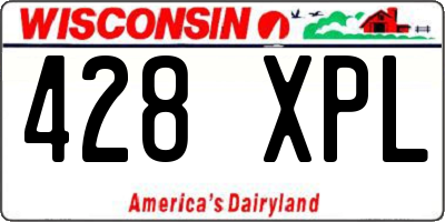 WI license plate 428XPL