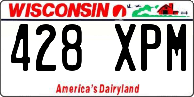 WI license plate 428XPM