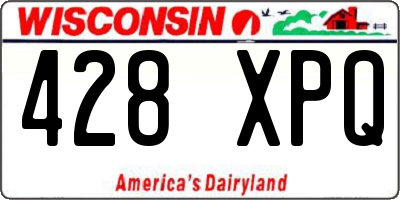 WI license plate 428XPQ