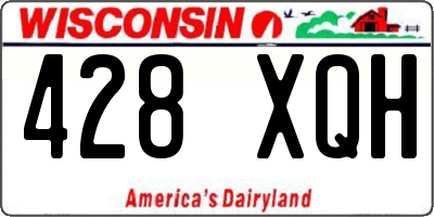 WI license plate 428XQH