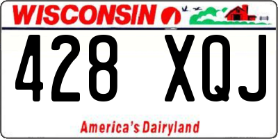 WI license plate 428XQJ