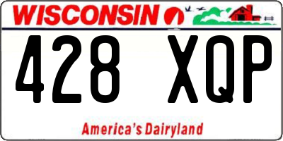 WI license plate 428XQP