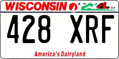 WI license plate 428XRF
