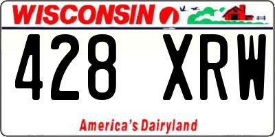 WI license plate 428XRW