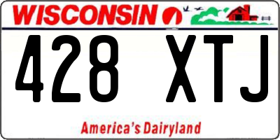 WI license plate 428XTJ