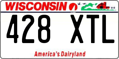 WI license plate 428XTL