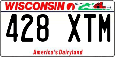 WI license plate 428XTM