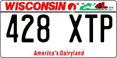 WI license plate 428XTP