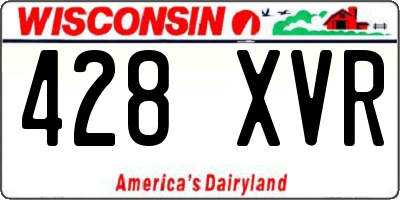 WI license plate 428XVR