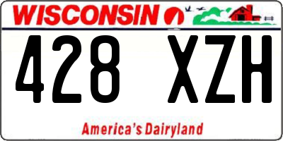 WI license plate 428XZH