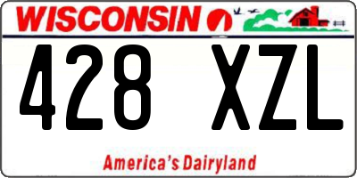 WI license plate 428XZL