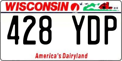WI license plate 428YDP