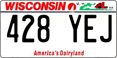 WI license plate 428YEJ