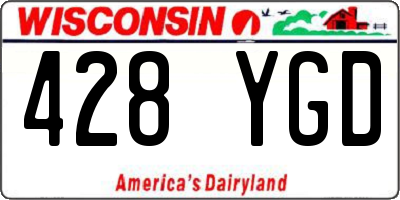 WI license plate 428YGD