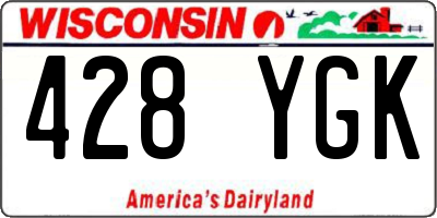 WI license plate 428YGK