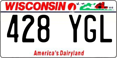 WI license plate 428YGL