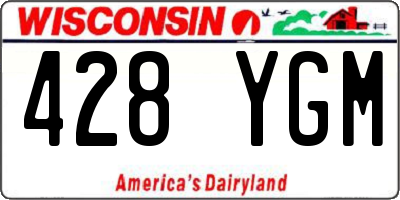 WI license plate 428YGM