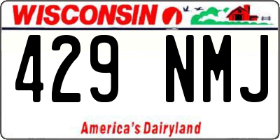 WI license plate 429NMJ