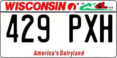 WI license plate 429PXH