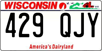 WI license plate 429QJY