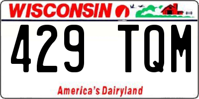 WI license plate 429TQM