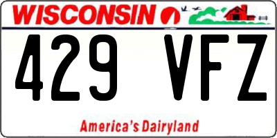 WI license plate 429VFZ