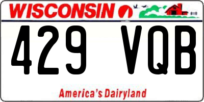 WI license plate 429VQB
