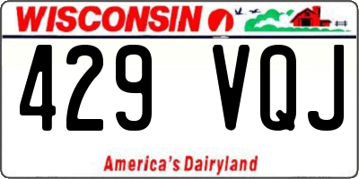 WI license plate 429VQJ