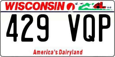 WI license plate 429VQP