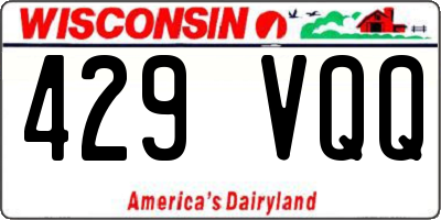 WI license plate 429VQQ