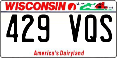 WI license plate 429VQS