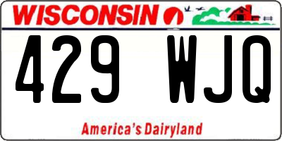WI license plate 429WJQ