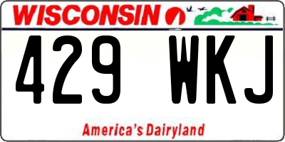 WI license plate 429WKJ