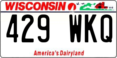 WI license plate 429WKQ