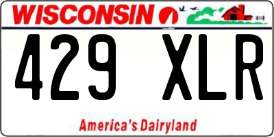 WI license plate 429XLR