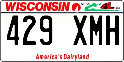 WI license plate 429XMH