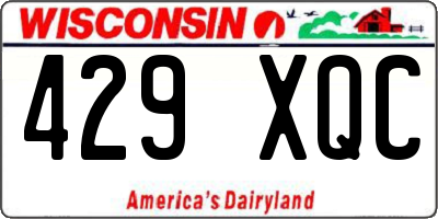 WI license plate 429XQC