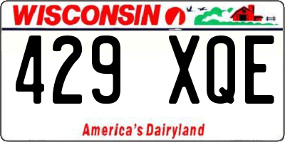 WI license plate 429XQE