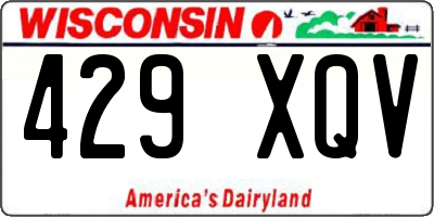 WI license plate 429XQV