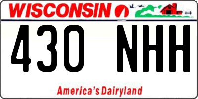 WI license plate 430NHH