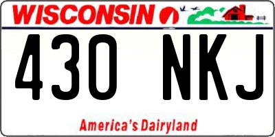 WI license plate 430NKJ