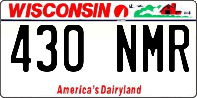 WI license plate 430NMR