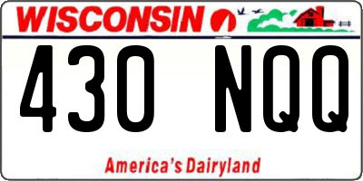 WI license plate 430NQQ