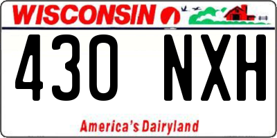 WI license plate 430NXH